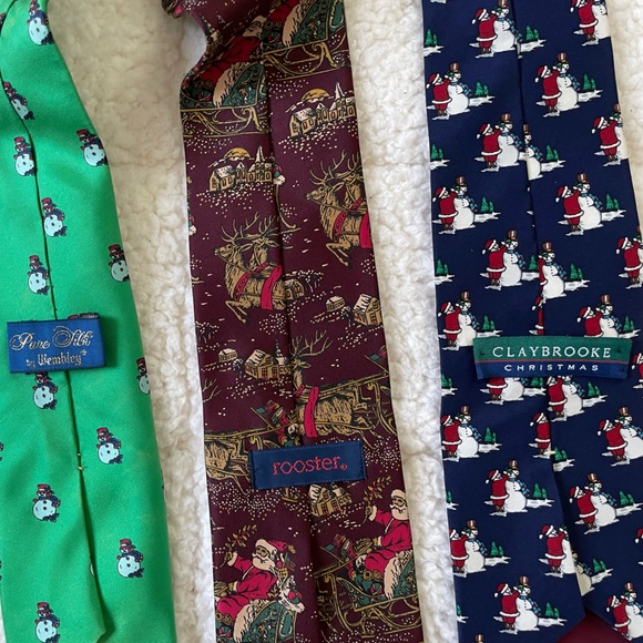 Holiday Tie Set Christmas Winter Fall Pumpkin Irish Shamrock St Patrick’s Day - Picture 8 of 9